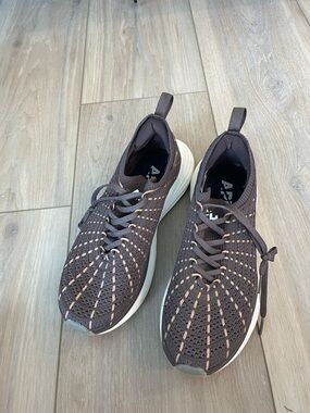 APL Brown Knit Men's Techloom Zipline Sneaker